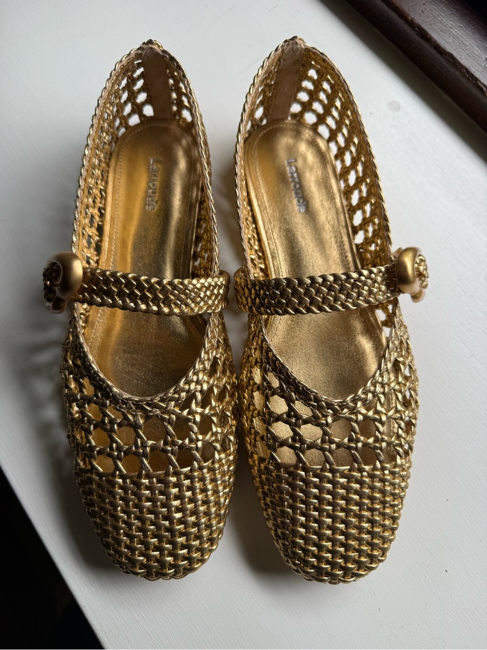 NWT Larroude Verona macrame ballet flat - 9 - Picture 1 of 9